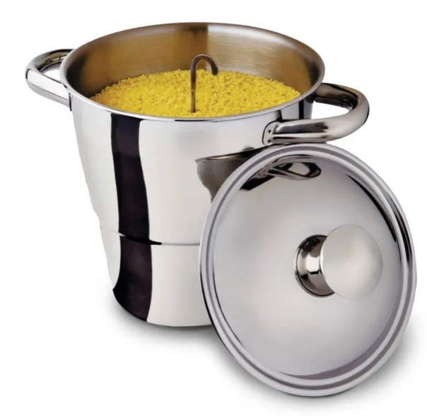 Kit Couscous Brasileiro (Cuscuzeira + Flocos de Milho)